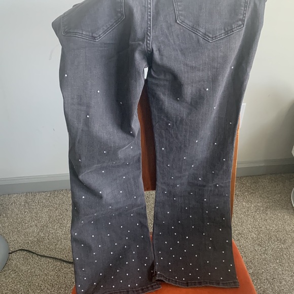 Madewell Cali Demi-Boot Jeans: Scattered Metallic Dots Edition - Picture 3 of 5